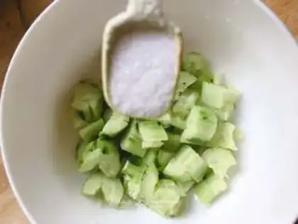 Make Cool cucumber step 1