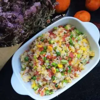 Make Bacon garlic fried rice step 6