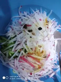 Make Sugar and radish step 2