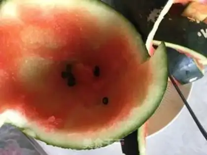 Make Lemon melon juice step 1