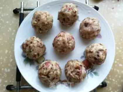 Make Steam radish meatballs step 5