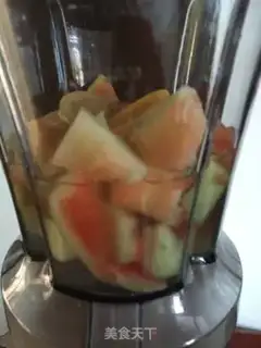 Make Lemon melon juice step 5