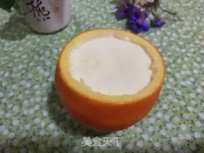 Make Orange steamed eggs step 9
