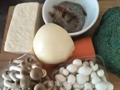 Make Shrimp mushroom tofu step 0