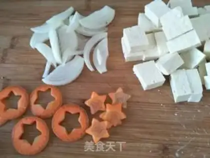 Make Shrimp mushroom tofu step 1