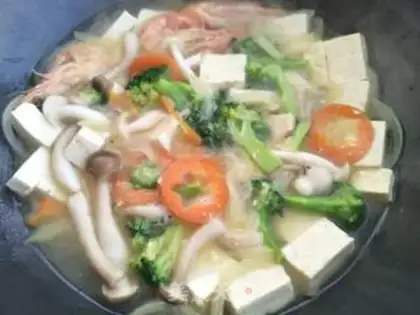 Make Shrimp mushroom tofu step 6