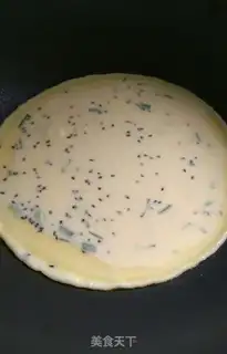 Make Corn pasta black sesame cake step 4