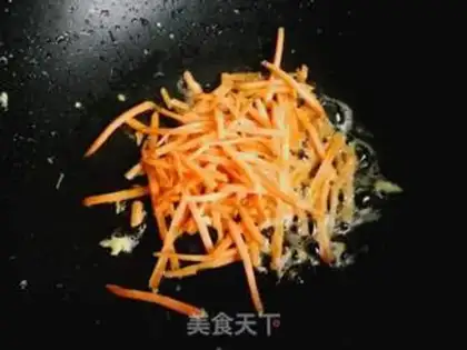 Make Carrot and yellow fried eggs step 6