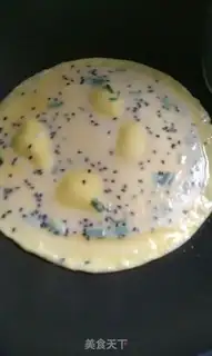 Make Corn pasta black sesame cake step 5