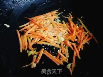 Make Carrot and yellow fried eggs step 7