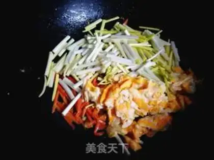 Make Carrot and yellow fried eggs step 8