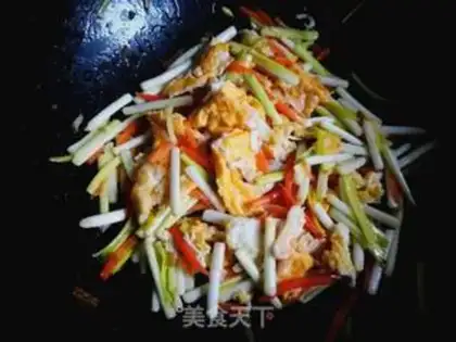Make Carrot and yellow fried eggs step 9