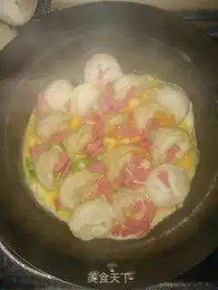 Make Eggs and dumplings step 17