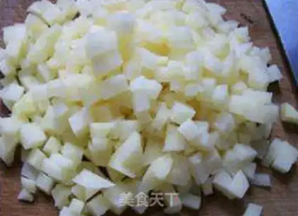 Make Salted potato fried rice step 3