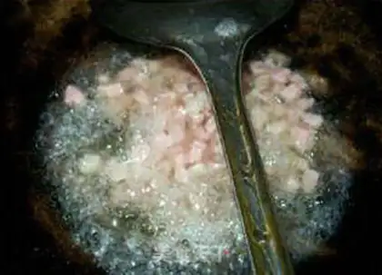Make Salted potato fried rice step 5
