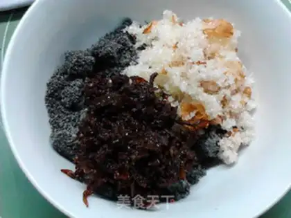 Make Roses with black sesame soup step 6
