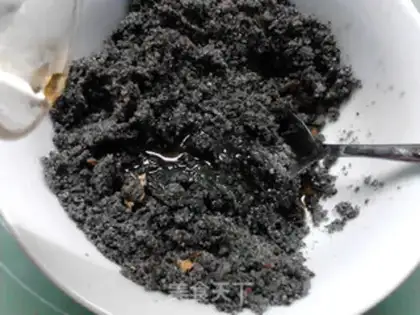 Make Roses with black sesame soup step 7