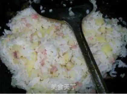 Make Salted potato fried rice step 8