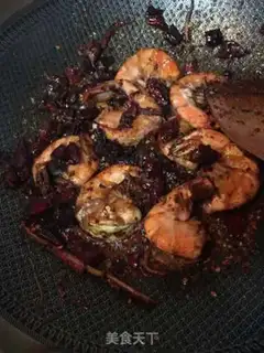 Make Spicy shrimp step 4
