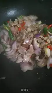 Make Piper onion scrawny meat step 4