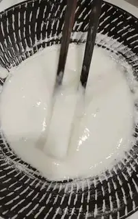 Make Fry and fresh milk step 8