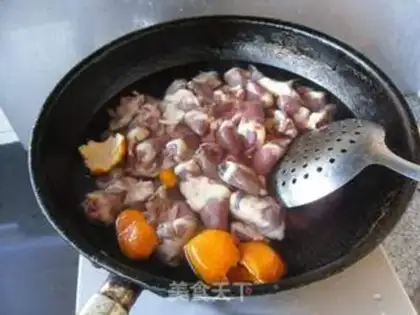 Make Chicken heart dry tofu step 2