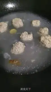 Make Chickenball tofu soup step 2