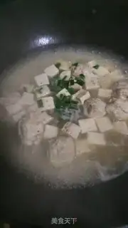 Make Chickenball tofu soup step 7