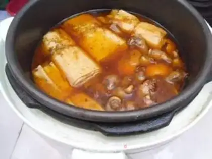 Make Chicken heart dry tofu step 11