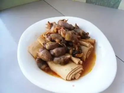 Make Chicken heart dry tofu step 12