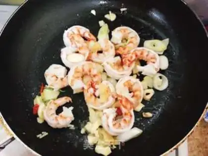 Make Red burning shrimp step 5