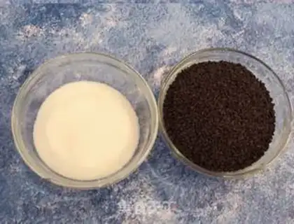 Make Black sesame sugar step 0