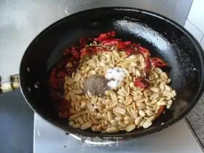 Make Spicy peanut petals step 9