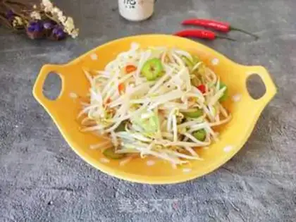 Make Jealousy bean sprouts step 4
