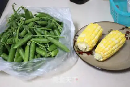 Make Peas and corn step 0