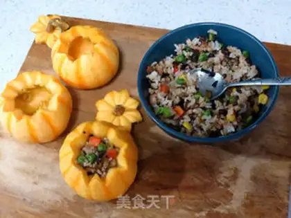 Make Pumpkin rice step 11