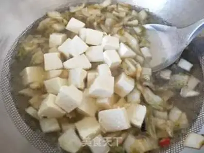 Make Sour tofu soup step 6