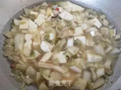 Make Sour tofu soup step 7