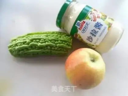 Make A bitter melon apple salad step 0