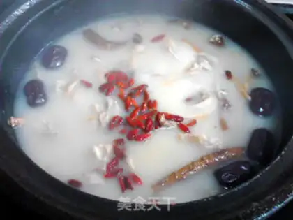 Make The ginseng returns to the date of the ginger lamb soup step 9