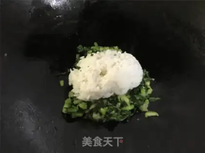 Make A green egg fried rice step 6