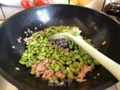 Make Meat-cracked soy seeds step 4