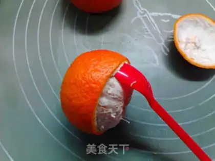Make Orange steamed eggs step 3