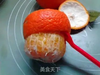 Make Orange steamed eggs step 5