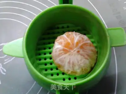 Make Orange steamed eggs step 8
