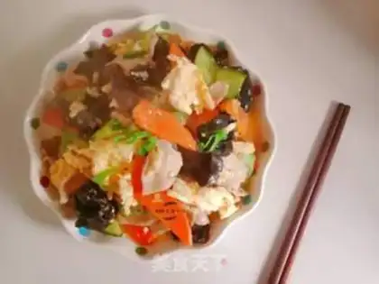 Make Secret mushu meat step 8
