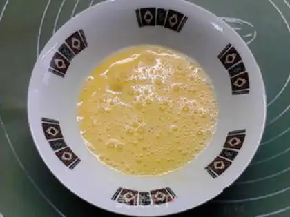 Make Orange steamed eggs step 11