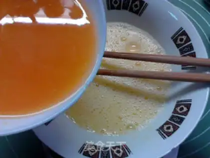 Make Orange steamed eggs step 12