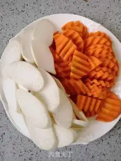 Make Carrot fried abalone mushroom step 0
