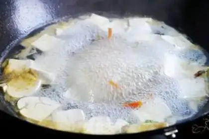 Make Peas seed tofu soup step 5